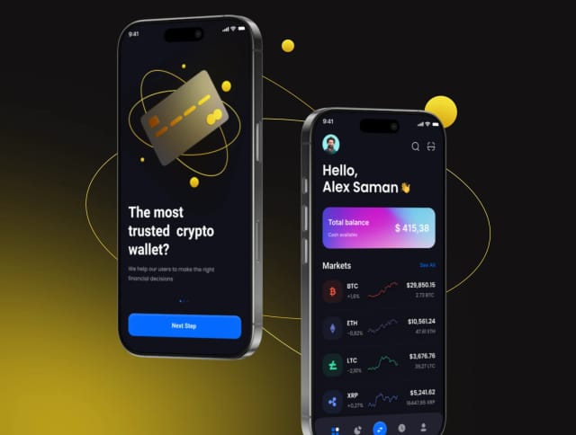 Crypto Wallet App Free UI Kit - Moneyester