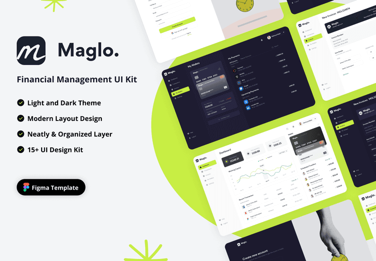 Financial Management Website UI Kit