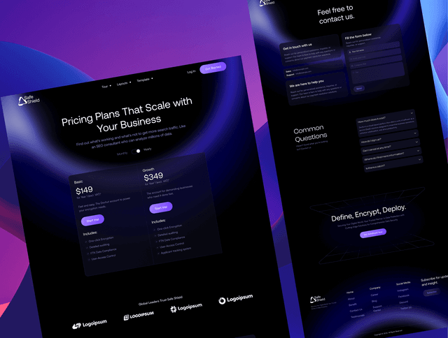 SafeShield - SaaS Website Template